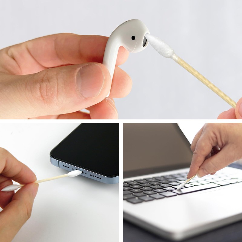 500 Pcs Cotton Swabs - Double Precision Tips Cotton Swabs