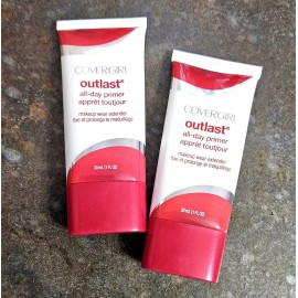 COVERGIRL 2 tubes Covergirl Outlast All-Day Primer Makeup Wear Extender 1 oz ea NEW!
