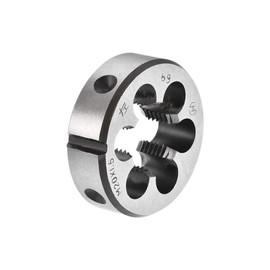 uxcell M20 X 1.5 Metric Round Die, Machine Thread Left Hand Threading Die, Alloy Tool Steel Screw Thread Cutting Die