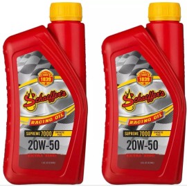 Schaeffers 2-Quarts Schaeffers 20W-50 Racing Oil Synthetic Plus Micron Moly Extra Zinc #705