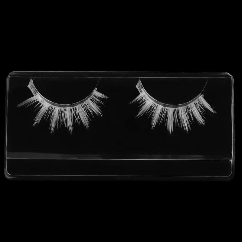 Beautiful White False Eyelashes Long Cross Eyelash Extensions False Eyelashes
