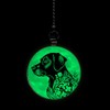 Gotham Decor Black Labrador Flower Moon Dog Breed Glow in