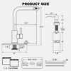 AVSIILE Waterfall Kitchen Faucets with Pull Down Sprayer & Soap