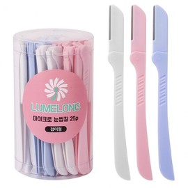 Versatile Foldable Eyebrow Razor for Sideburns and Fine Facial Hair 25 Count