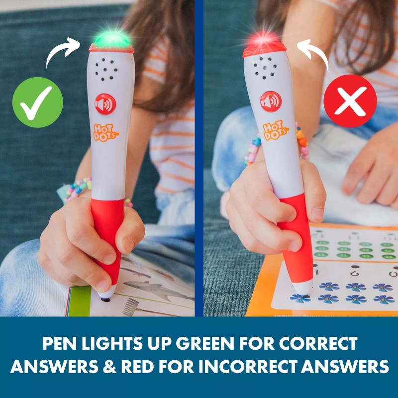 Educational Insights First Grade Hot Dots Interactive Activity Book Reading