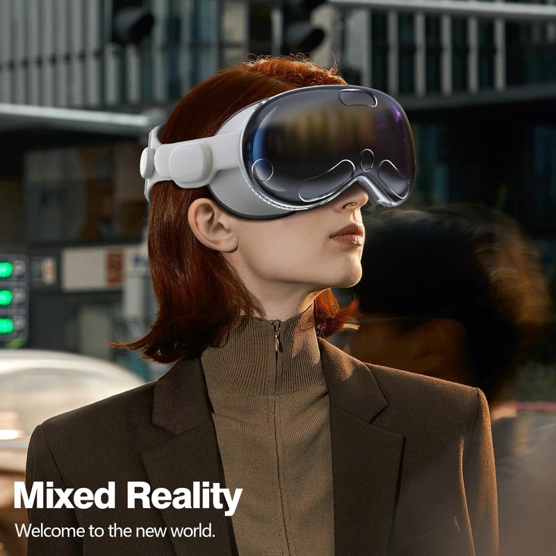 Case Cover for Apple Vision Pro Headset, Electro-weideworld Anti-dust Shockproof