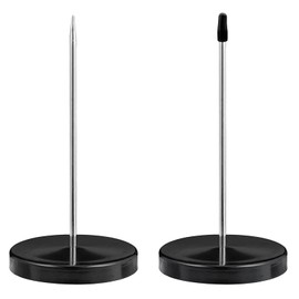 euluoziqing Pack of 2 Note Sticks, Receipt Holder, Receipt Holder with Round Base for Cash Receipt Storage Bars Offices 14 cm (Black)