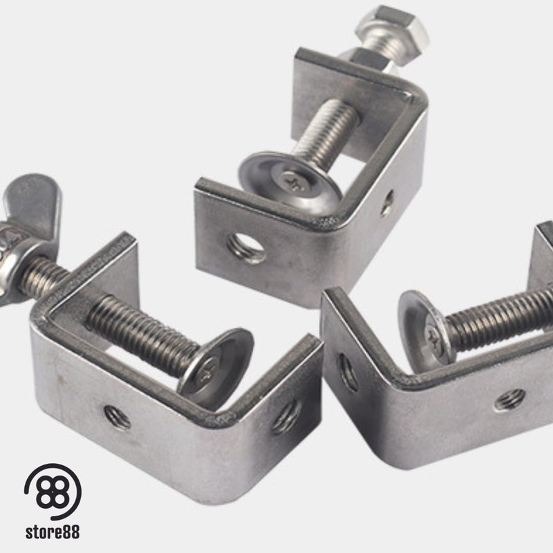store88 C-Shaped Clamp, Stainless Steel Tools, Metal Fittings, DIY Processing,