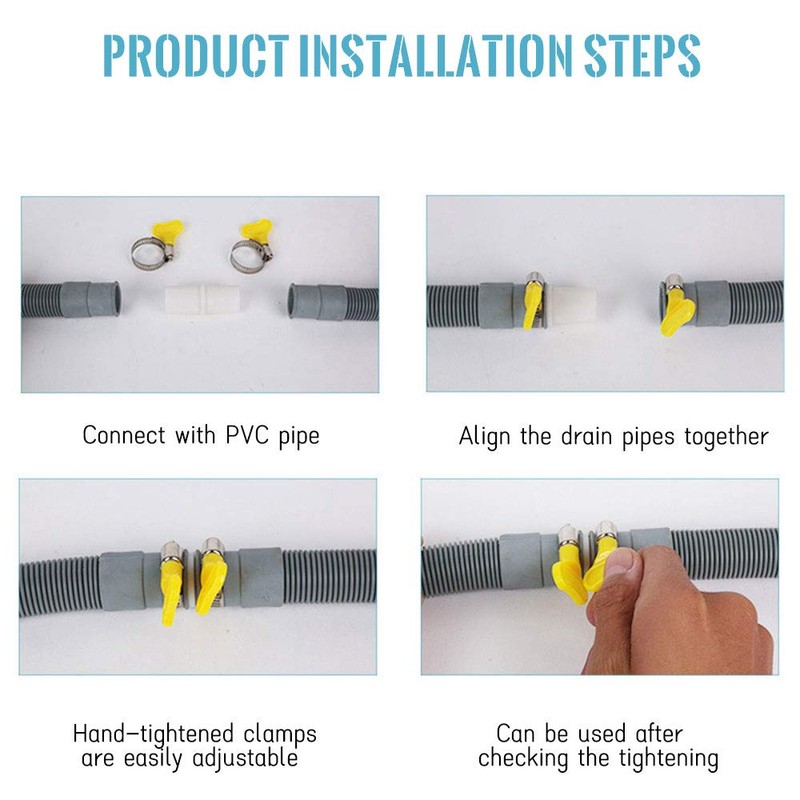 Washing Machine Drain Pipe 2m Soft Universal Washing Machine and