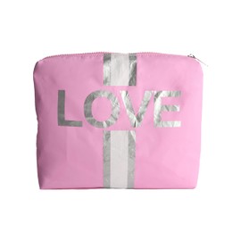 Malibu Sugar Tyvek Pouch – Fun & Stylish Organizer for Makeup Travel Accessories Skincare & More – Love Heart & Star Designs