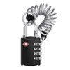 ZHEGE Luggage Lock, TSA Approved Travel Lock, 4 Digit Combination