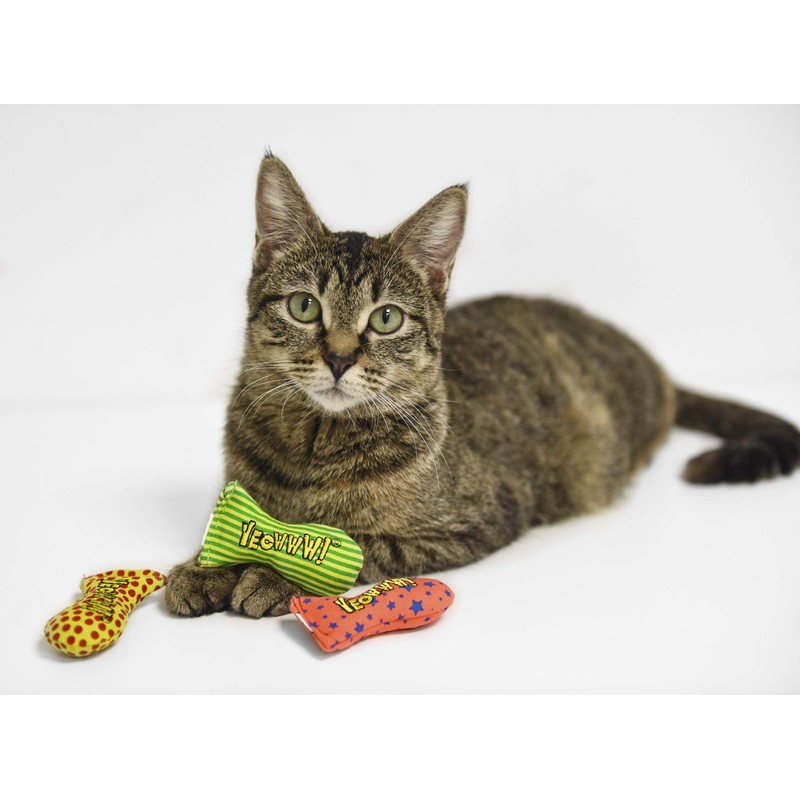 Yeowww Stinkies Catnip Toy, Dots