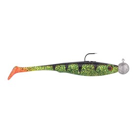 Spro Soft Bait with Jig Hook 10 cm 10 + 14 g Iris Popeye To-Go, Colour: UV Perch