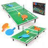 Household Mini Table Tennis Play Set Indoor Sports Game Self-Assembly Small 3ea