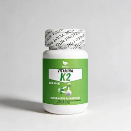Vitamina K2 100 Mcg 100 Cápsulas, Calidad Premium Natural
