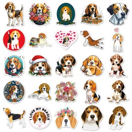 50 Pcs Beagles Stickers for Water Bottle Waterproof Sticker for Laptop Skateboard Phone Car Decals for Teens Adults for Party Favors Supplies Decor (Cute Animal Stickers)
