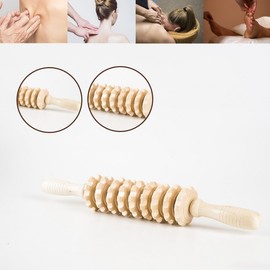 Wooden multipurpose massage roller stick DD-10881 2ea
