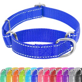 Seyezo - Collar de Martingale para Perros, Martingala Antideslizante sin Hebilla, Entrenamiento Ajustable para Perros Pequeños, Medianos y Grandes, Nylon