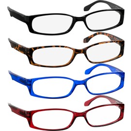 TruVision Readers Reading Glasses - 9503H -Blue-Tort-Red-Black-3.25