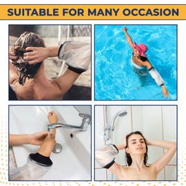 EXQUISITO PICC Line Shower Cover | Available in 3 Sizes | Reusable IV PICC Line Sleeve | Waterproof Arm Sleeve For Elbow PICC, Wound, Injury Dressing | PICC Line Covers for Upper Arm - Medium