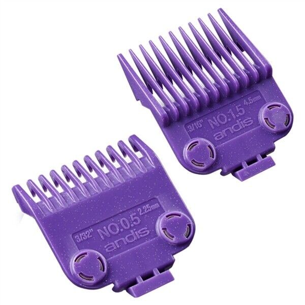 CL-01420 BARBER SALON ANDIS DUAL MAGNETS MAGNETIC GUIDE COMB SET #0.5 & 1.5