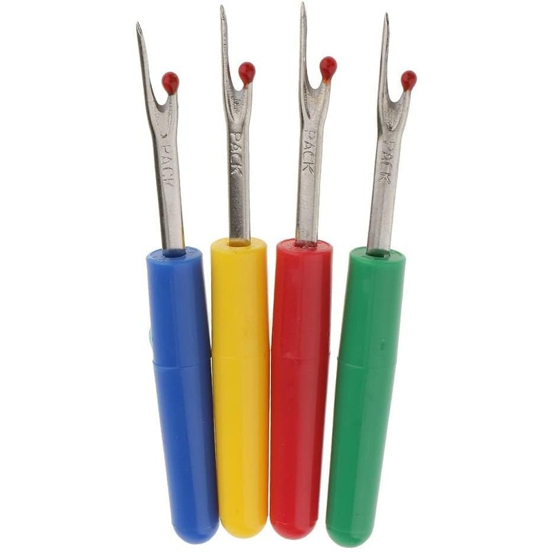 zalati Seam Rippers, 4pcs Stitch Thread Unpicker Tool with Plastic