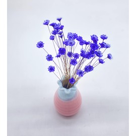 MLSG 100 Stems Natural Dry Flowers Brazilian Small Star Daisy Decorative Dried Flowers Mini Daisy Chamomile Bouquet for Wedding Floral Arrangements Home Decorations (Light Purple)