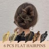 LOPHE Hair Claws, 6 Pcs Ergonomic Curved Hair Claw Clips