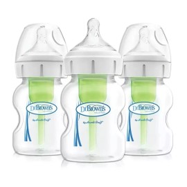 Dr. Brown’s 3-Pack Dr. Brown's Options+ Wide-Neck Anti-Colic Baby Bottle - 5oz