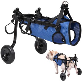 BT Bear Dog Wheelchair, Adjustable Pets Cart with Wheels for Back Legs,Dog Leg Brace and Hip Support, Assist Small Pets with Paralyzed Hind Limbs to Recover,Medium