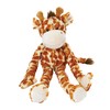 Multipet Swingin Safari Giraffe Dog Plush Toy - Squeaky Toys