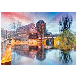MyPuzzle Nuremberg in Sunlight, Premium 1000 Piece Jigsaw Puzzle, MyPuzzle Special Collection by Puzzle Galaxy