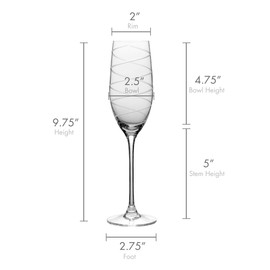 Mikasa Cheers Champagne Flutes, Set of 4