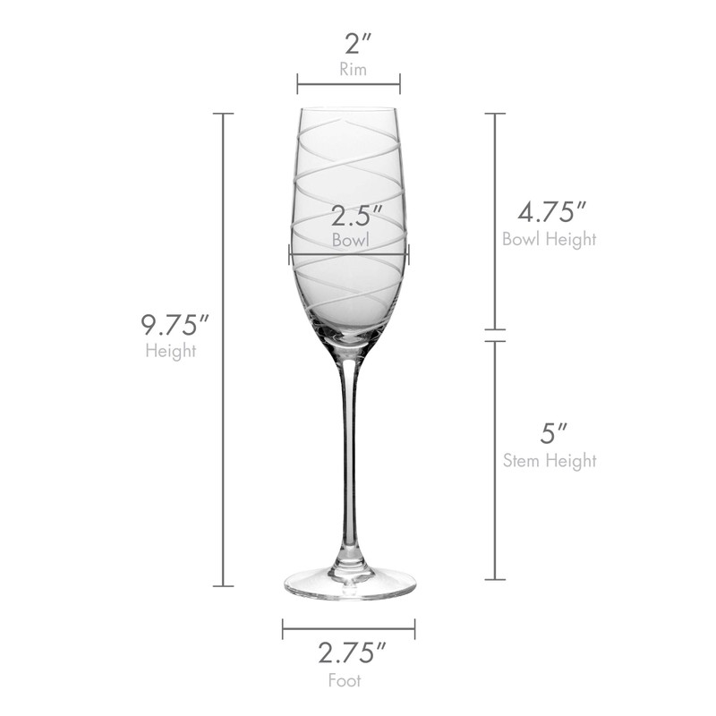 Mikasa Cheers Champagne Flutes, Set of 4