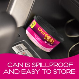 California Scents, Car Air Fresheners Can, Assorted Scents, Pack of 4, Strong Adjustable Long-Lasting Fragrance, Eliminates Odour