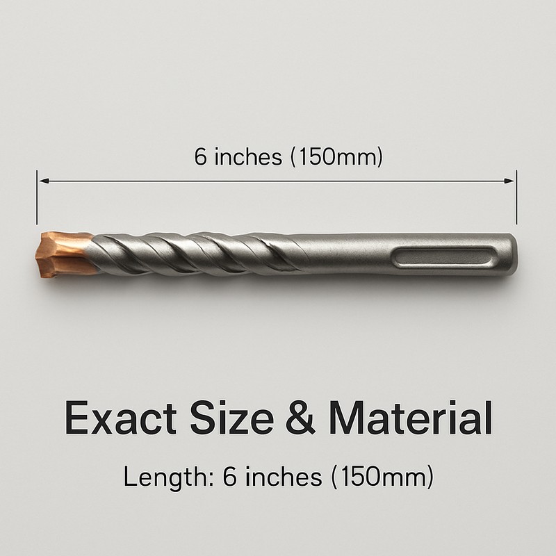SDS Plus Masonry Drill Bit Set for Concrete, Brick &