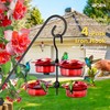 iBorn Small Hummingbird Feeder Hummingbird Feeders for Outdoors Hanging 4PCS
