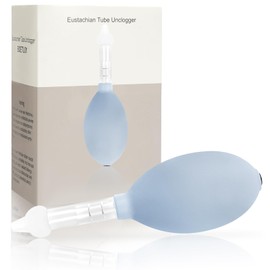 Eustachian Tube Unclogger, Ear Popper Ache Clogged Congestion Tinnitus Migraine Relief Device, Inner Ear Pressure Balance (Light Blue, One Size)