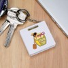 Azeeda 'Honey Pot & Bee Heart' Keyring Tape Measure/Spirit Level