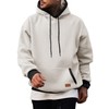 JMIERR Mens Hooded Sweatshirt Cotton Fashion Fleece Long Sleeve Drawstring