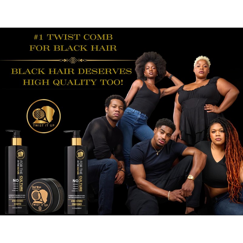 Twist It Up New Gold Standard Shampoo & Conditioner Set,