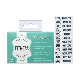 Contact USA DetailsStampSetFitness Fitness Planner Stamp Set