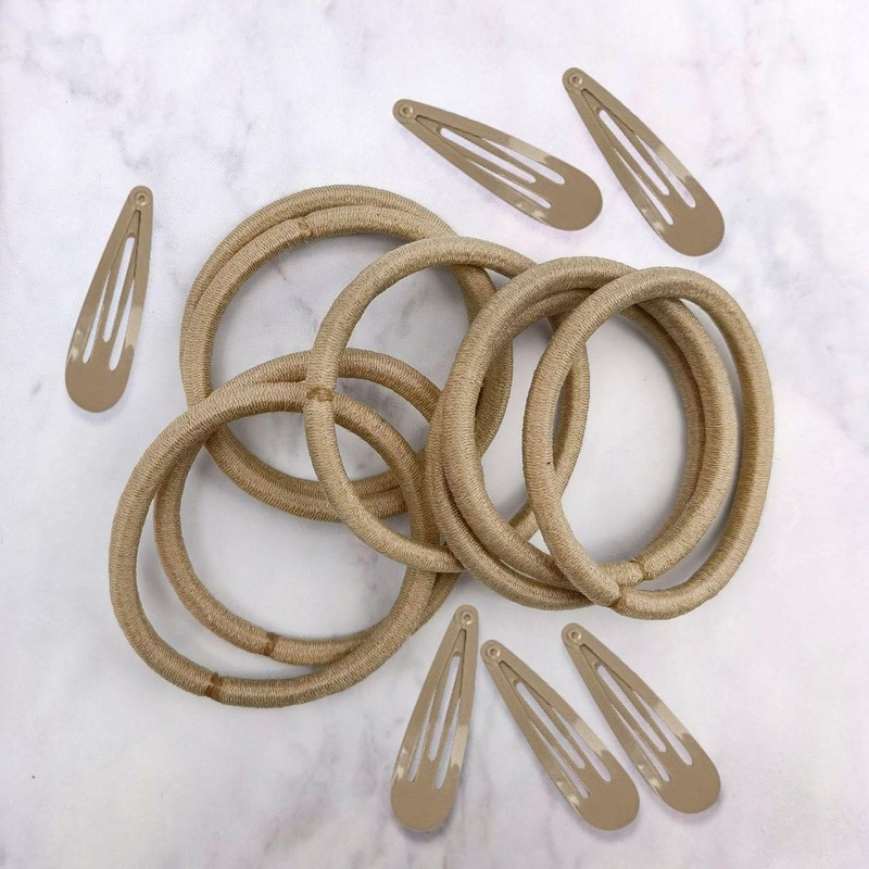 12 Hair Ties, 10 Hairpins, Elastic Hair Ties For Girls,