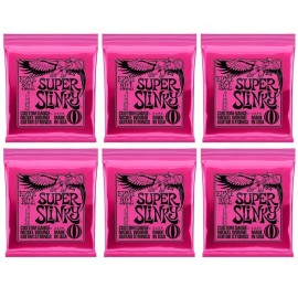 Ernie Ball Regular Slinky Nickel Wound Electric Guitar Strings 9-42 Gauge-6Pack