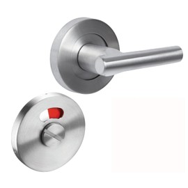 Toilet Cubicle Locks with Extended Lever Turn to be Used with Mortice Deadbolt