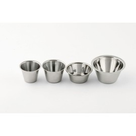 Weis Dariol tin Set Ø 6,2cm 4 Pieces, Stainless Steel Silver, 6.2 x 6.2 x 4.7 cm