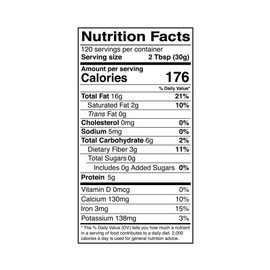 Kevala Organic Sesame Tahini - Made from Premium Seeds, Kosher, Without Cholesterol, USDA Certified, Cream for Making Hummus, Gluten Free Snack, Pail, Bulk Size, Vegan Butter, 8 lb