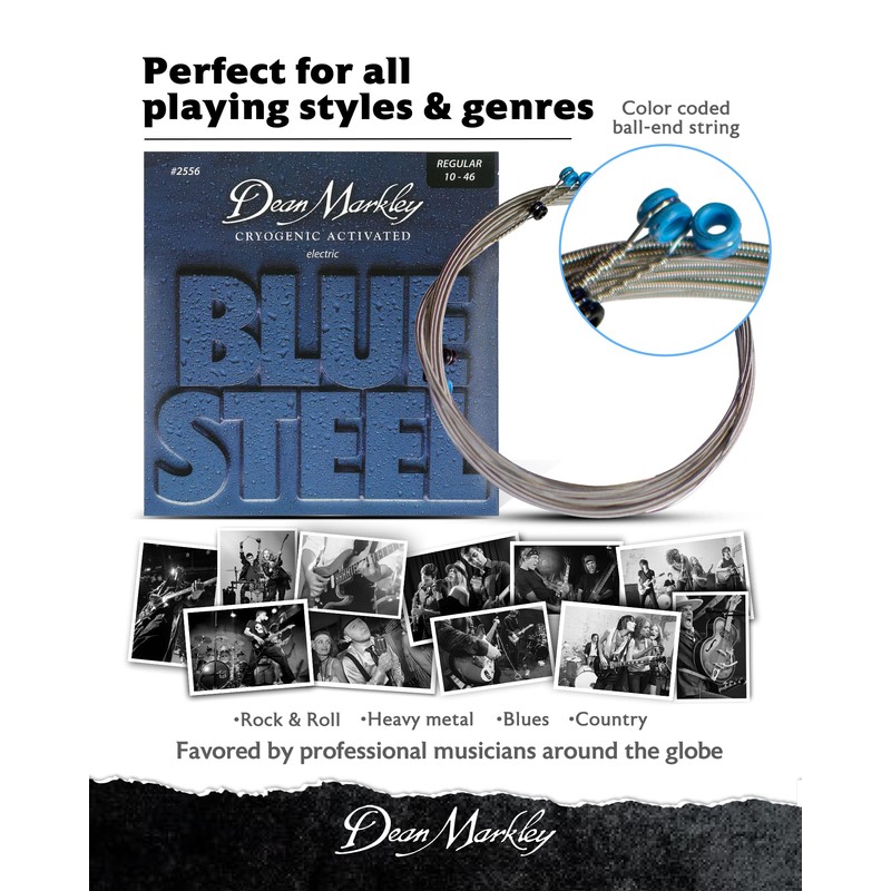 Dean Markley 2556 010 - .046 Blue Steel Electric Regular