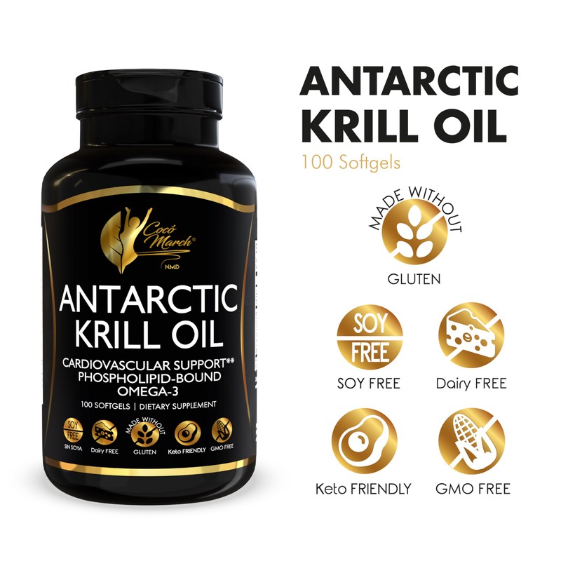 Cocó March N.M.D Pure Antarctic Krill Oil 1000mg – Omega