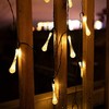 Solar String Lights IP65 Waterproof 2 Light Modes Outdoor String